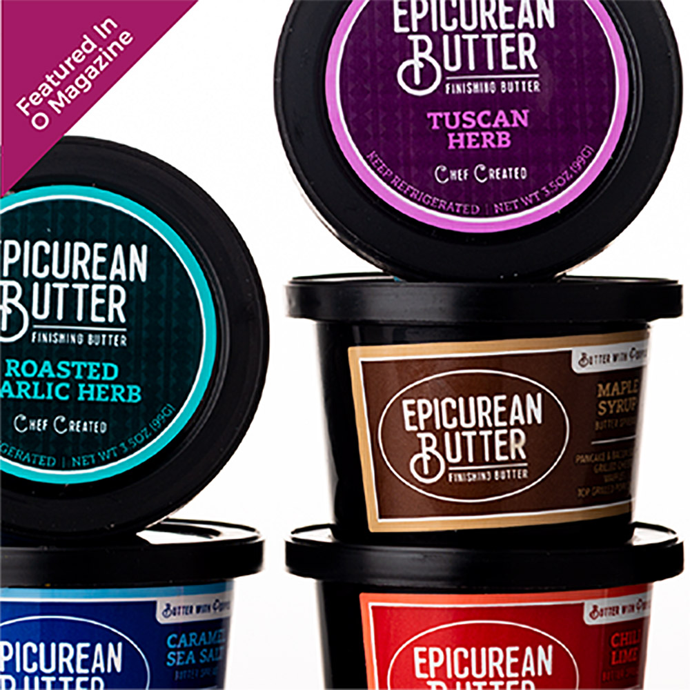 butter food packaging design for epicurean butter