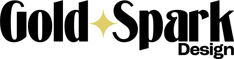 gold spark design logo