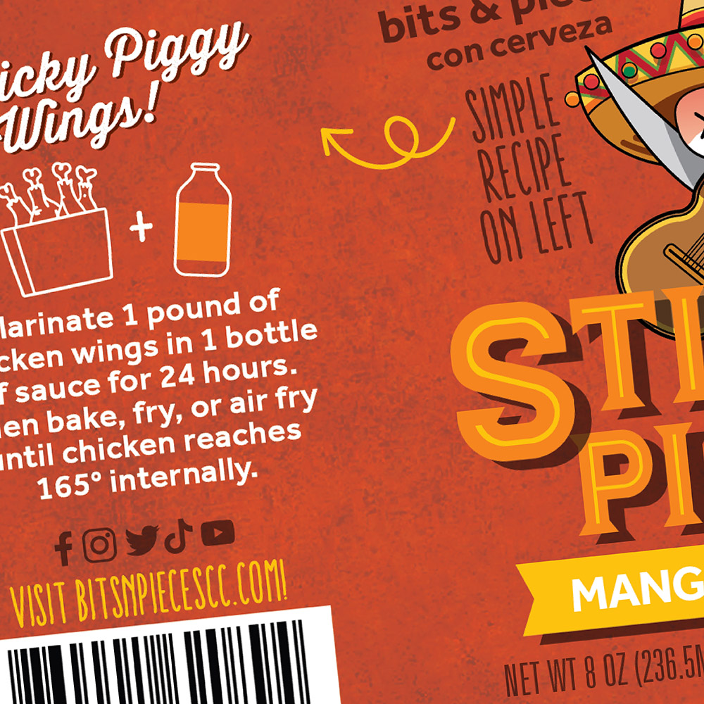 sticky piggy food packaging design for bits & pieces