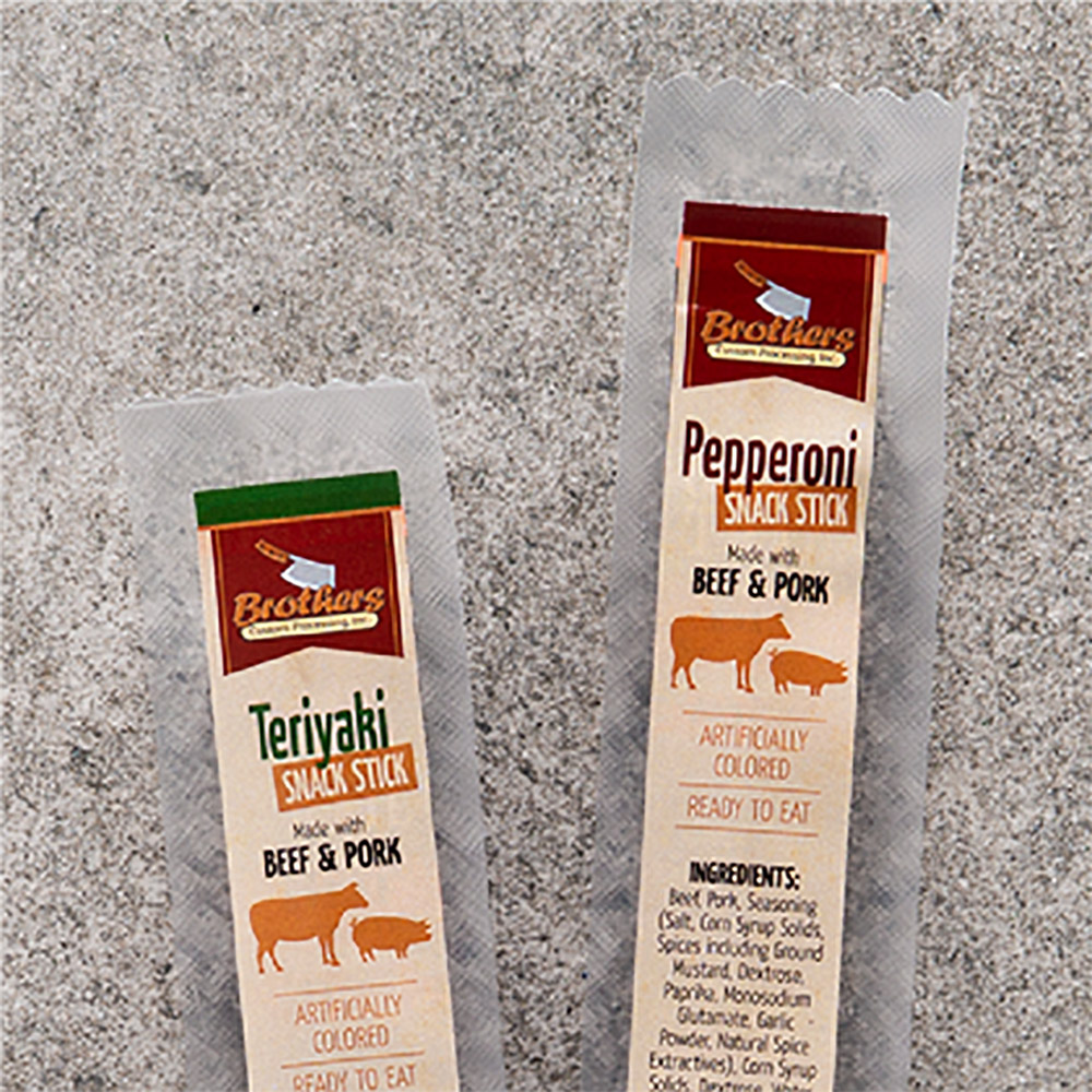 meat snack stick food packaging design for brothers