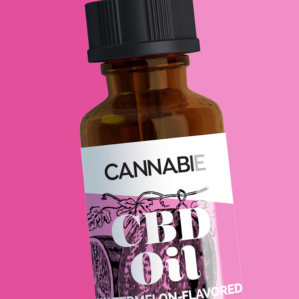 watermelon cbd oil cannabis packaging design for cannabie