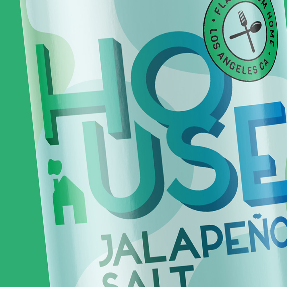 jalapeño salt food packaging design for flava from home