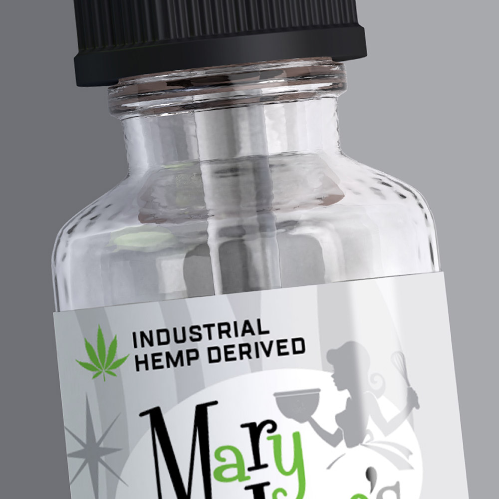 delta 8 tincture cannabis beverage packaging design for Mary Janes