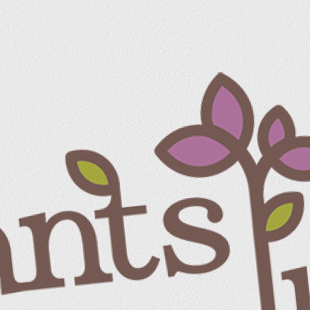 plants naturally logo design