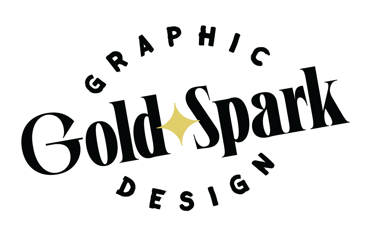 gold spark graphic design logo