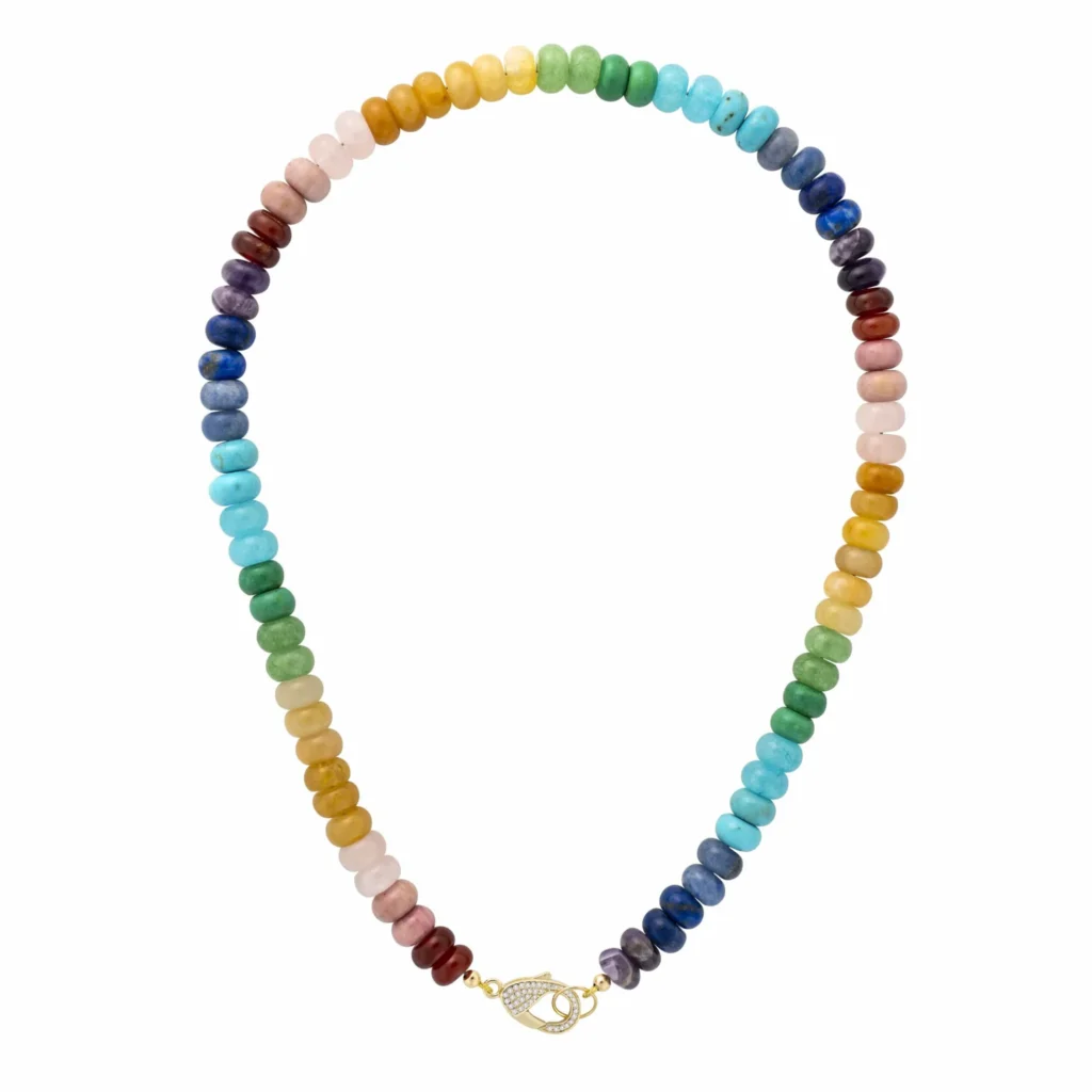 rainbow necklace fashion trend