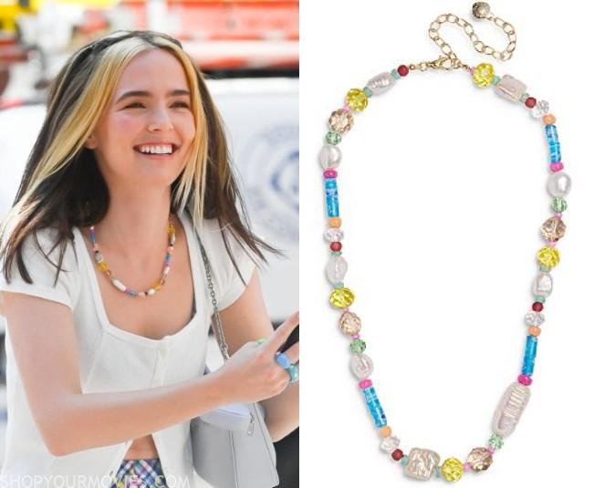 rainbow necklace fashion trend as seen on I'm not okay
