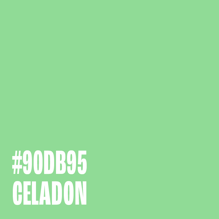 celadon color of the moment
