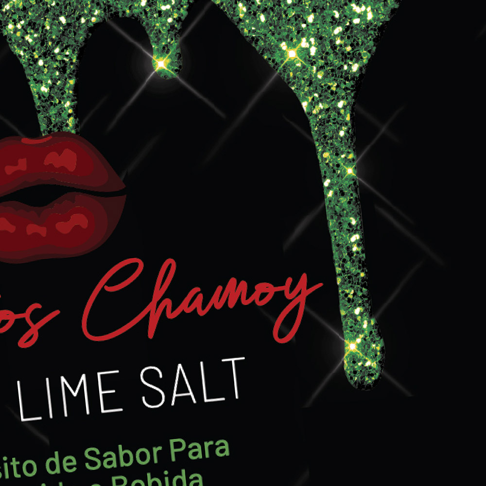 chili lime salt food packaging design for besitos chamoy