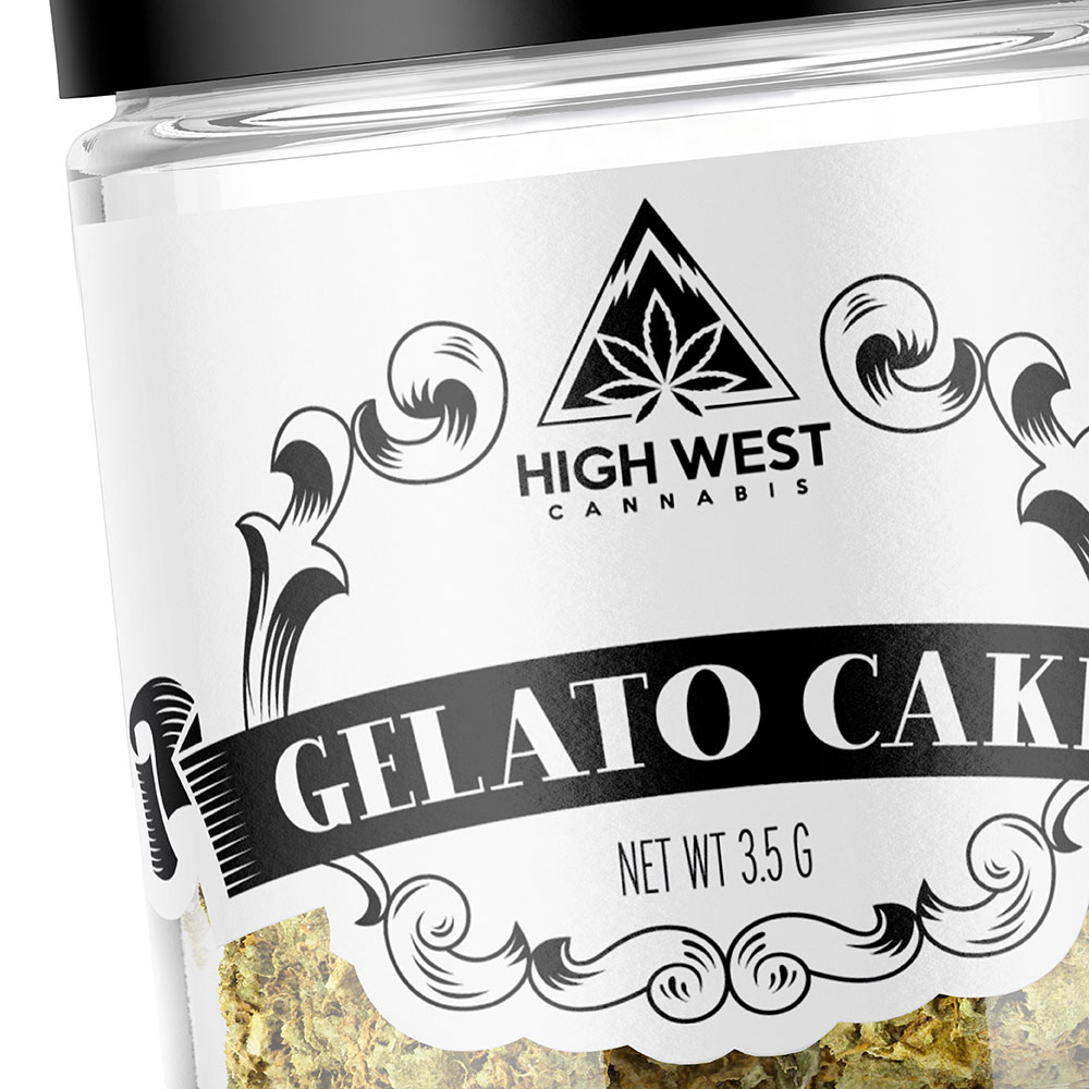 gelato cake cannabis packaging design for high west cannabis