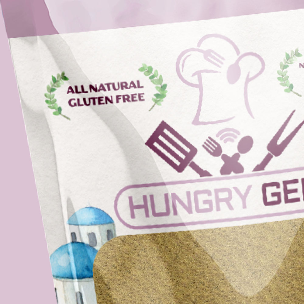 lamb rub food packaging design for hungry gene's