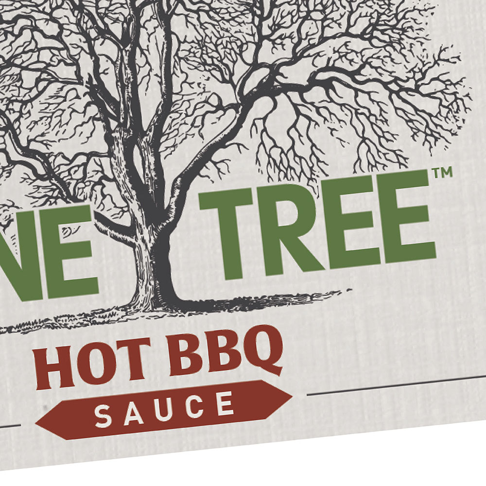 hot bbq sauce food packaging design for lone tree