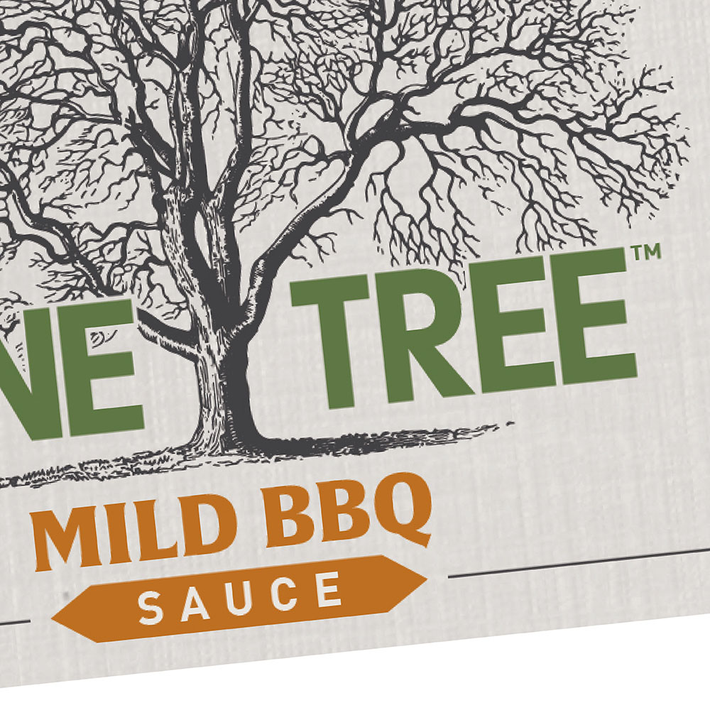 mild bbq sauce food packaging design for lone tree